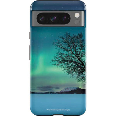 StockTrek Aurora Borealis over a lake in Norway Google Pixel 8 Pro Impact Case